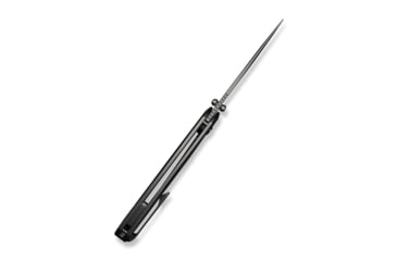 Image of We Knife Co Ltd Corwyn Flipper &amp; Thumb Stud Knife Gray Titanium Handle With Black &amp; Pink Carbon Fiber Inlay 3.7inch Stonewashed Bohler M390 Blade