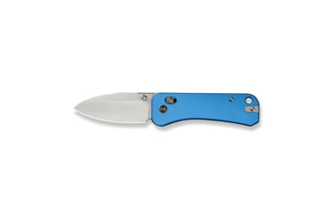 Image of We Knife Co Ltd Banter 2 Folding Knife 2.87 in, CPM S35VN Steel, Satin Drop Point Blade, Aluminum Blue Handle, WE23075-1