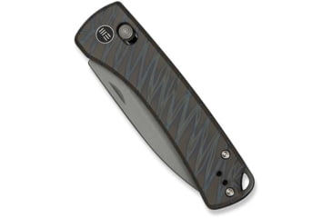 Image of We Knife Co Ltd Weknife Nightblade Crossbar Lock Knife Tiger Stripe Pattern Flamed Titanium Handle 2.98inch Gray Stonewashed Cpm 20cv Blade We22046-3 - WE22046-3