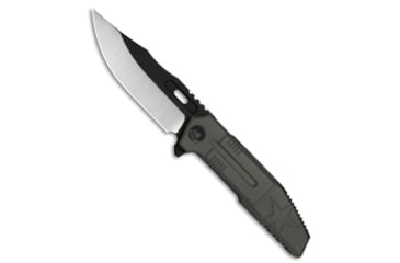 Image of We Knife Co. WE Knife Co. Barracks Frame Lock Knife Dark Olive Titanium 3.9" Two-Tone, Green, Bohler M390, adult, BHQ-237101