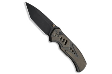 Image of We Knife Co. WE Knife Co. Zentron Button Lock Knife Bronze Titanium 3.5" Black SW M390, Bronze, Bohler M390, adult, BHQ-220689