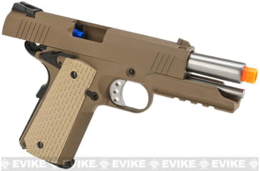 Image of WE-Tech Full Metal 1911 Desert Warrior Socom 4.3 Airsoft Gas Blowback Pistol, Gun Only, Tan, WE-E011-T