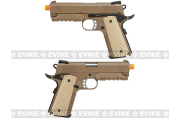 Image of WE-Tech Full Metal 1911 Desert Warrior Socom 4.3 Airsoft Gas Blowback Pistol, Gun Only, Tan, WE-E011-T