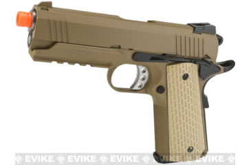 Image of WE-Tech Full Metal 1911 Desert Warrior Socom 4.3 Airsoft Gas Blowback Pistol, Gun Only, Tan, WE-E011-T
