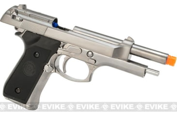 Image of WE-Tech Full Metal M9 Heavy Weight Airsoft GBB Professional Training Pistol, Silver, WE-M002