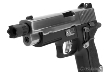 Image of WE-Tech P-VIRUS Airsoft GBB Pistol, Pistol Only, Black/Silver, WE-F006-PV- Box