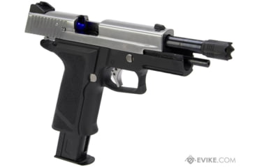 Image of WE-Tech P-VIRUS Airsoft GBB Pistol, Pistol Only, Black/Silver, WE-F006-PV- Box