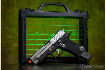 Image of WE-Tech P-VIRUS Airsoft GBB Pistol, Pistol Only, Black/Silver, WE-F006-PV- Box