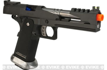 Image of WE-Tech Phantom Custom WE USA CQB Master Alpha Airsoft GBB Gas Blowback Pistol w/Two Mags, Pistol Only, Black, P5.1CQB B-5.1 CQB