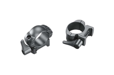 Image of Weaver Lever-Lok Rifle Scope Rings, 1 in Tube, Medium, Matte, Black, 49325