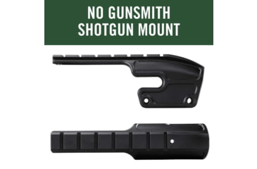 Image of Weaver No Gunsmith Shotgun Saddle Mount, Black - Remington 870, 1100, 1187 - 48340