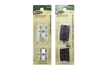 Image of Weaver Top Mount Base Pairs, Black, Silver