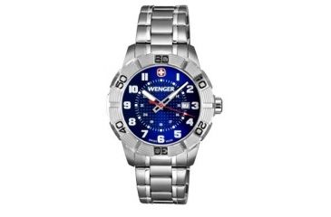 Image of Wenger Mens Roadster Sport Watch w/ Blue Sunray Dial, Bracelet 851.103
