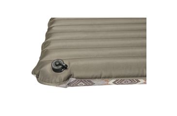 Image of Wenzel 4in Double Neverflat Fabric Air Pad, Brown Geo, 74.5 in x 55 in x 4 in, 8301618