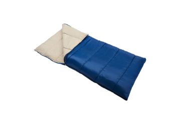 Image of Wenzel Cascade 3 40-Degree Sleeping Bag, Navy/Tan, 33 in X 75 in, 7427119