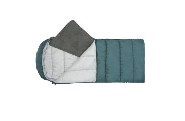 Image of Wenzel Vagabond 20 Degree Sleeping Bag, Dark Green, Gray, 84In X 33In, 74927717