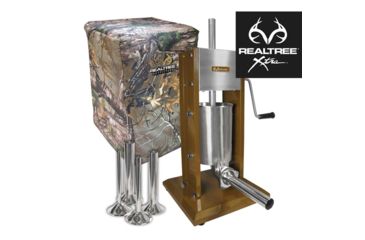 Image of Weston Products Vertical Sausage Stuffer - 7 lb Capacity, Dual speed w/ Cover, Realtree 73-0701-RT