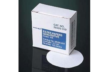 Image of VWR Grade 415 Filter Paper, Pack of 100, Qualitative, Crepe, 28320-085
