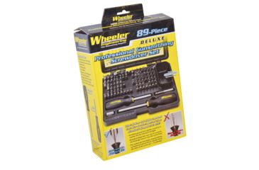 Image of Wheeler Engineering 89-Piece Professional Gunsmithing Screwdriver Set, Black/Yellow, 562194