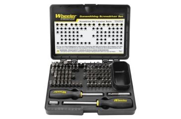 Image of Wheeler Engineering 89-Piece Professional Gunsmithing Screwdriver Set, Black/Yellow, 562194