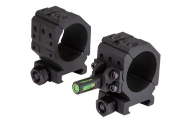 Image of Wheeler Engineering Picatinny Rail Scope Rings, 1in, High, Black, 1099903
