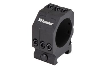 Image of Wheeler Engineering Picatinny Rail Scope Rings, 1in, High, Black, 1099903