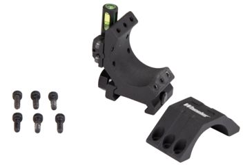 Image of Wheeler Engineering Picatinny Rail Scope Rings, 1in, High, Black, 1099903
