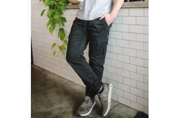 Image of White Duck Cargo Stretch Jogger Pants - Mens, Black, Large, WD-JPC-BL-03