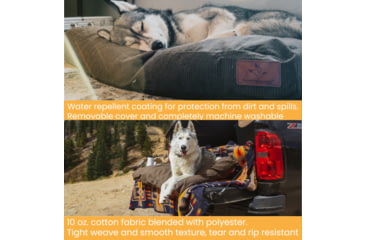 Image of White Duck Dog Bed, Brown, 36inx27inx4in, FBA-PBB-3422