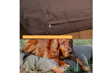 Image of White Duck Dog Bed, Brown, 36inx27inx4in, FBA-PBB-3422