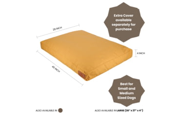 Image of White Duck Dog Bed, Tan, 36inx27inx4in, FBA-PBT-3420