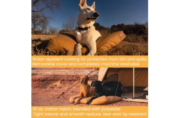 Image of White Duck Dog Bed, Tan, 36inx27inx4in, FBA-PBT-3420