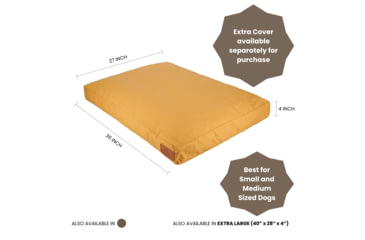 Image of White Duck Dog Bed, Tan, 40inx28inx4in, FBA-PBT-3421