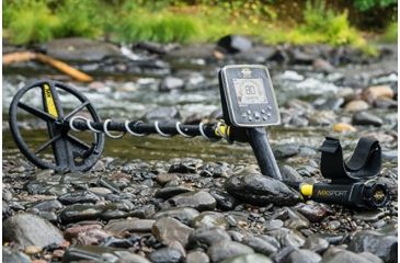 Image of White's Electronics MXSport Metal Detector, Six Adjustable Hunt Programs / 10 in DD Waterproof Search Coil, Adjustable 46 in - 53 in 800-0347