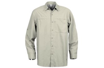 Image of White Sierra Kalgoorlie Long Sleeve Shirt - Men's-Stone-Small
