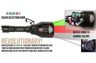 Image of Wicked Hunting Lights A67iC 3-Color-In-1 Scan Plus Kit, Green/Red/White, W2020