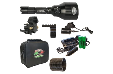 Image of Wicked Hunting Lights A67iR 3-LED-In-1 Red Night Hunting Light Kit, Black, W2056