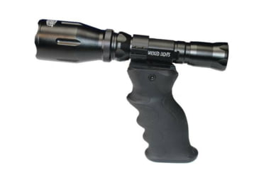 Image of Wicked Hunting Lights Hand Grip w/ Light Mount for Hand Scanning, Black, W2047