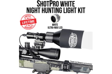 Image of Wicked Hunting Lights ShotPro Ultra-Max LED Extreme Range Night Hunting Light Kit, White, W2094