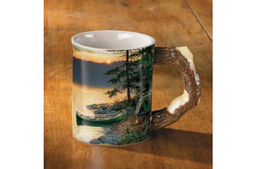Image of Wild Wings Sculpted Mug Summer Sunrise, Brown/Yellow, 8955712189