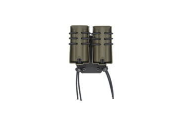 Image of Wilder Tactical Evolution Universal Extended Double Pistol Magazine Pouch MOLLE Mount, UAB Molle Clip, Ranger Green, EVOEXDUPRGM