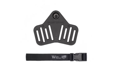 Image of Wilder Tactical MHP Leg Strap Assembly w/ 1.5in Elastic Leg Strap, Cobra FM Buckle, Right Hand, Black, MHPLSABK150P