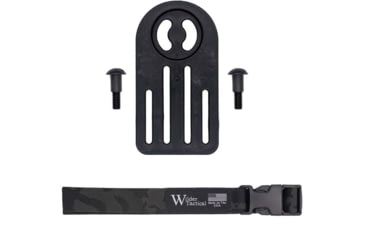 Image of Wilder Tactical MHP Leg Strap Assembly w/ 1in Web Leg Strap, Plastic Buckle, Right Hand, Multicam Black, MHPLSAMCB1P