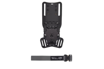 Image of Wilder Tactical Modified UBL Low Ride 1in Leg Strap w/ QLS Receiver, Wolf Gray, Cobra FM Buckle, MUBLLOWLSWG1FM