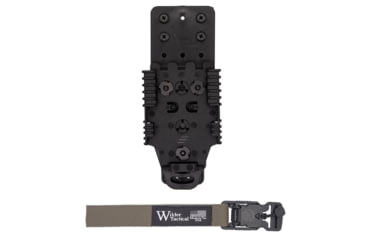 Image of Wilder Tactical Multi Holster Platform w/QLS Receiver / 1in Web Strap, V Buckle, Left, Ranger Green, MHPBKQLSRG1VUABMC-LH