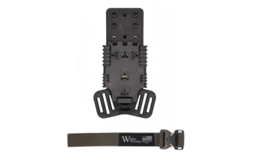 Image of Wilder Tactical Multi Holster Platform w/QLS Receiver / 1in Web Strap, V Buckle, Right, Ranger Green, MHPBKQLSRG1VUABMC