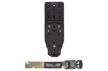 Image of Wilder Tactical Platform V2 Multi Holster w/Adapter 1in Web Strap, V Buckle, Left, Multicam, MHPBKADAPTMC1VUABMC-LH