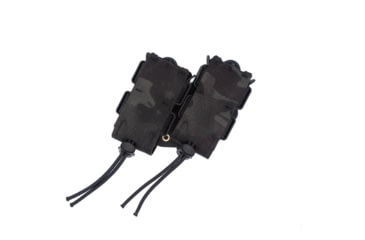 Image of Wilder Tactical Urban Assault Rotating Double Pistol Extended Magazine Pouch, Duty UAB Clip, Multicam Black, UASEXRDPMCBDBC