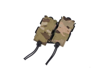 Image of Wilder Tactical Urban Assault Rotating Double Pistol Extended Magazine Pouch, Duty UAB Clip, Multicam, UASEXRDPMCDBC
