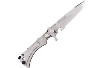 Image of Wildsteer Folding Knife, stainless tanto blade, Stainless handle WSWX00